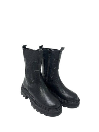 بوت چرم مشکی